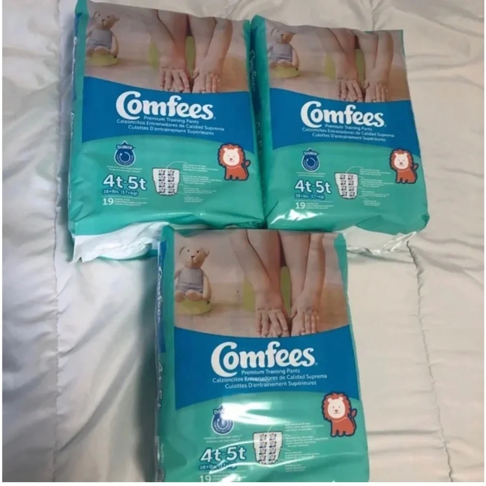4T-5T Comfees Boys Pull Ups Diaper 3 pack of 19